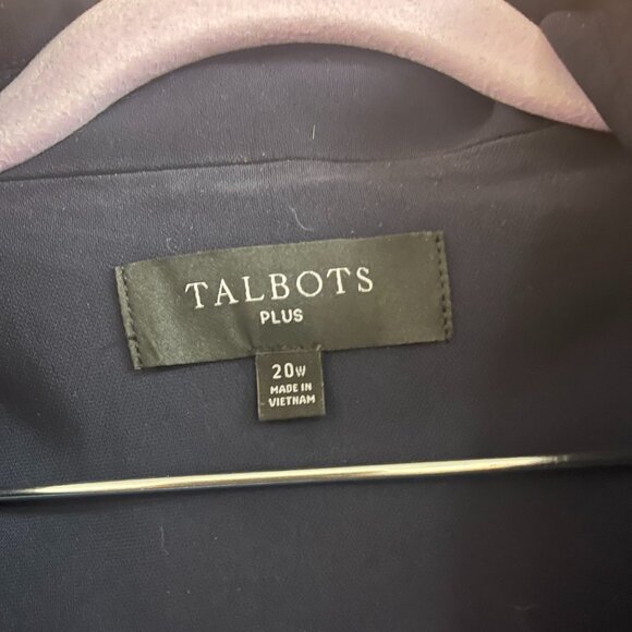 Talbot’s Easy Travel Blazer, 20 plus Indigo Blue EUC - Picture 2 of 8